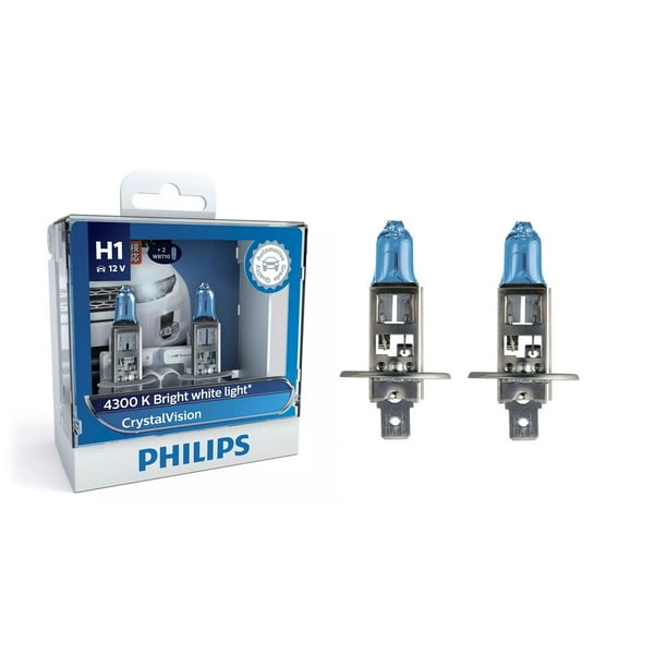 Genuine Philips Diamond Vision H1 5000K headlight bulbs 12258 light beam 